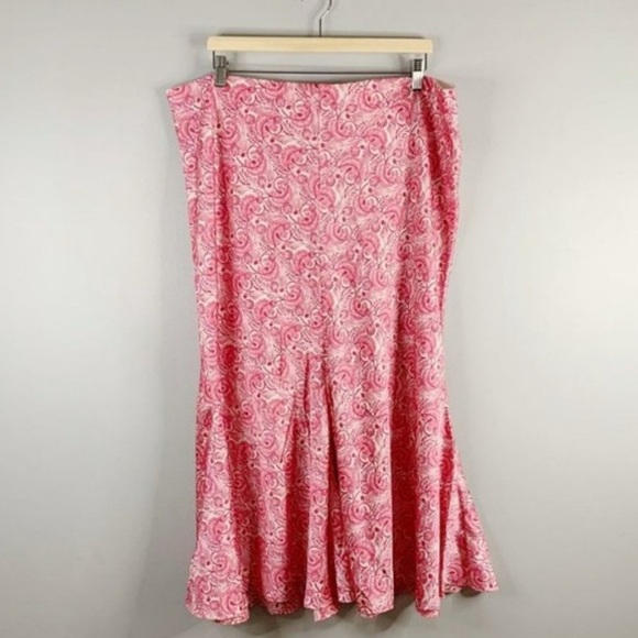 J.CREW Flare slip skirt in dandelion swirl SIZE M - Picture 2 of 2